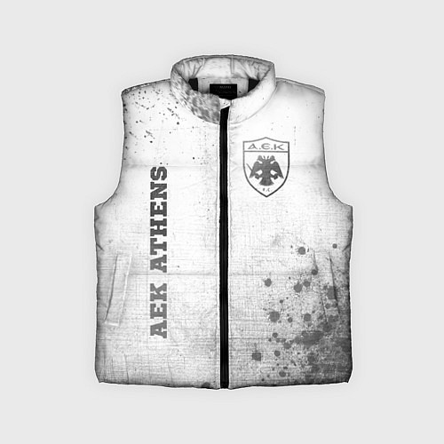 Детский жилет AEK Athens - white gradient вертикально / 3D-Черный – фото 1