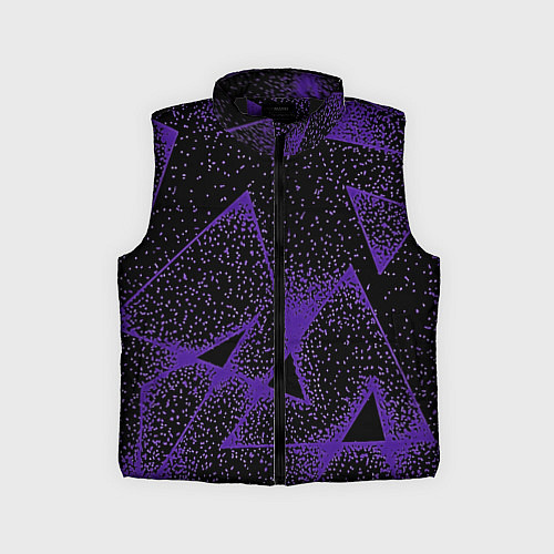 Детский жилет The triangle is purple / 3D-Черный – фото 1