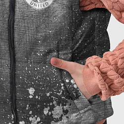 Детский жилет Manchester United - grey gradient вертикально, цвет: 3D-черный — фото 2