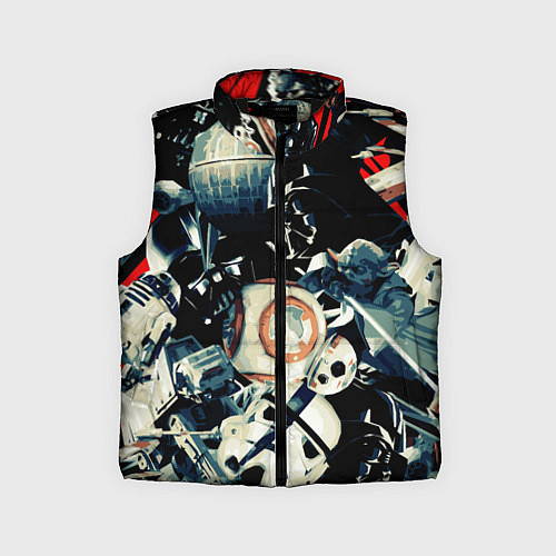 Детский жилет Звездные войны персонажи / 3D-Черный – фото 1