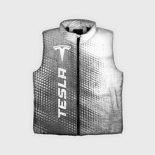Детский жилет Tesla - grey gradient по-вертикали / 3D-Черный – фото 1