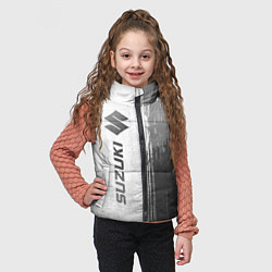 Детский жилет Suzuki - white gradient по-вертикали, цвет: 3D-черный — фото 2