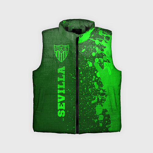 Детский жилет Sevilla - green gradient по-вертикали / 3D-Черный – фото 1