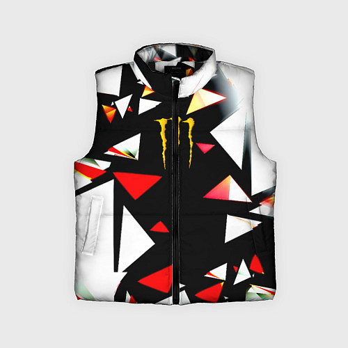 Детский жилет Monster energy геометрия / 3D-Черный – фото 1