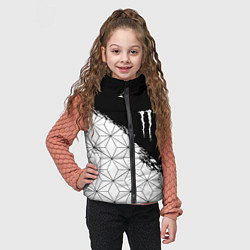 Детский жилет Monster energy geometry splash, цвет: 3D-черный — фото 2