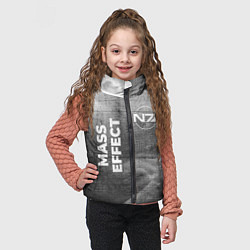 Детский жилет Mass Effect - grey gradient вертикально, цвет: 3D-черный — фото 2