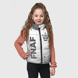 Детский жилет FNAF - white gradient вертикально, цвет: 3D-черный — фото 2