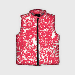 Детский жилет Розовый пятнистый, цвет: 3D-светло-серый