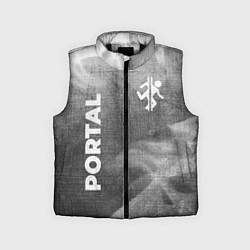 Детский жилет Portal - grey gradient вертикально