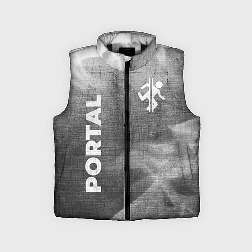 Детский жилет Portal - grey gradient вертикально / 3D-Черный – фото 1