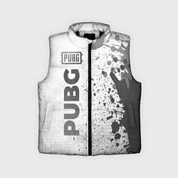 Детский жилет PUBG - white gradient по-вертикали
