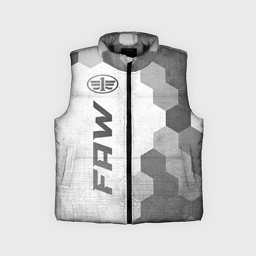 Детский жилет FAW - white gradient по-вертикали / 3D-Черный – фото 1