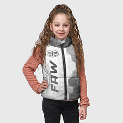 Детский жилет FAW - white gradient по-вертикали, цвет: 3D-черный — фото 2