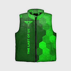 Детский жилет The Last Of Us - green gradient по-вертикали, цвет: 3D-черный