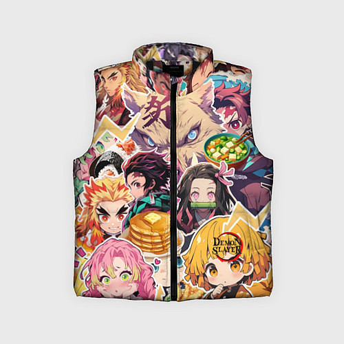 Детский жилет Demon Slayer Blade Favorite Food / 3D-Черный – фото 1