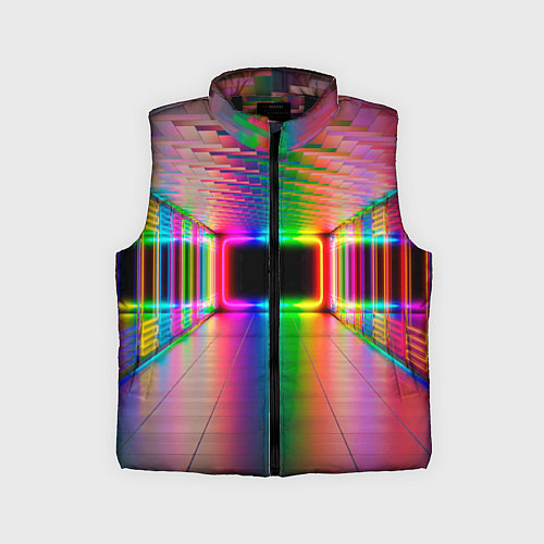 Детский жилет Неоновая галерея / 3D-Черный – фото 1