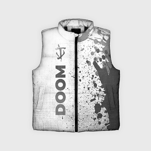 Детский жилет Doom - white gradient по-вертикали / 3D-Черный – фото 1