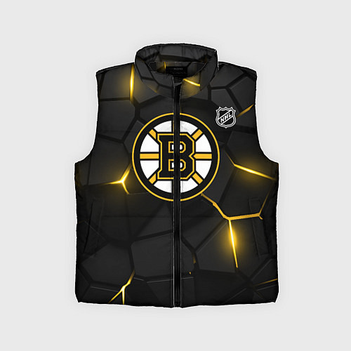 Детский жилет Бостон Брюинз - плиты с подсветкой / 3D-Черный – фото 1