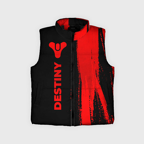 Детский жилет Destiny - red gradient по-вертикали / 3D-Черный – фото 1
