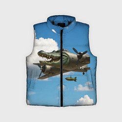 Детский жилет Бомбардиро крокодило, цвет: 3D-черный