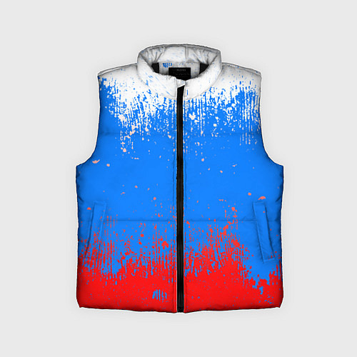 Детский жилет Патриот - флаг / 3D-Черный – фото 1
