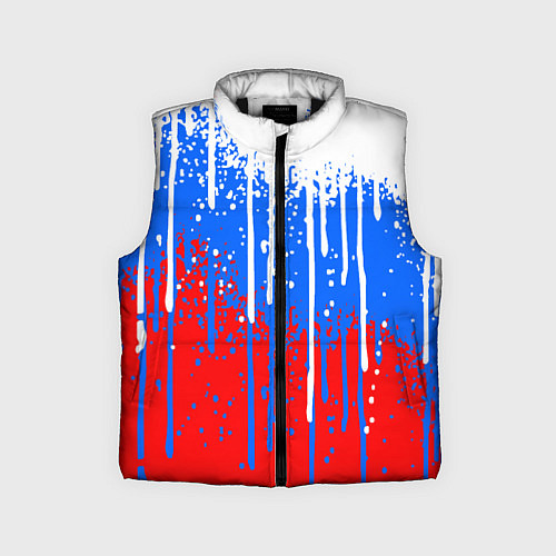 Детский жилет Патриот - флаг / 3D-Черный – фото 1