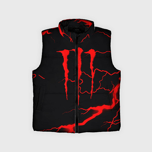 Детский жилет Monster energy storm red / 3D-Черный – фото 1