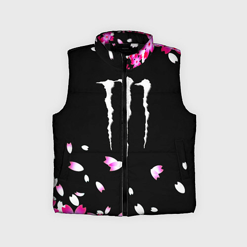 Детский жилет Monster energy sakura / 3D-Черный – фото 1