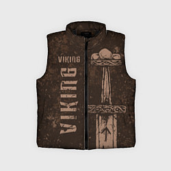 Детский жилет Меч викинга, цвет: 3D-черный