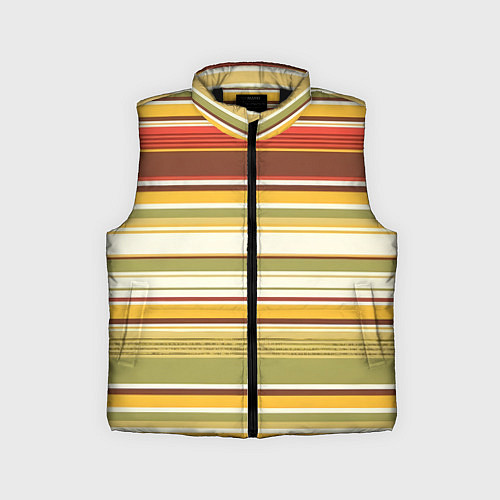 Детский жилет Горизонтальные полосы / 3D-Черный – фото 1