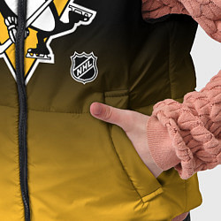 Детский жилет Питтсбург Пингвинз - градиент, цвет: 3D-черный — фото 2