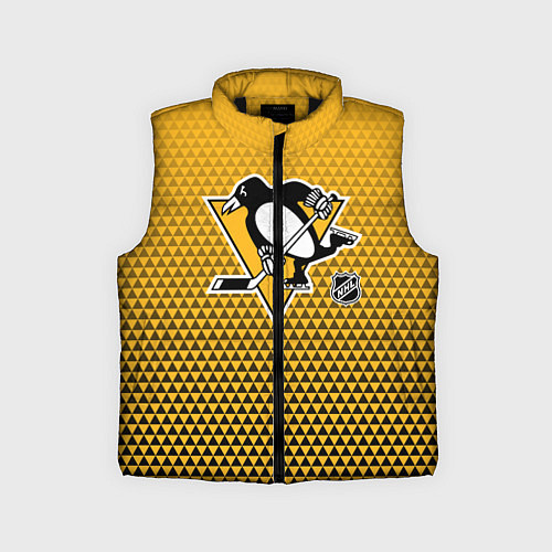 Детский жилет Питтсбург Пингвинз - черный и желтый / 3D-Черный – фото 1