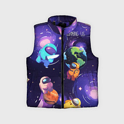 Детский жилет Among Us космос, цвет: 3D-черный