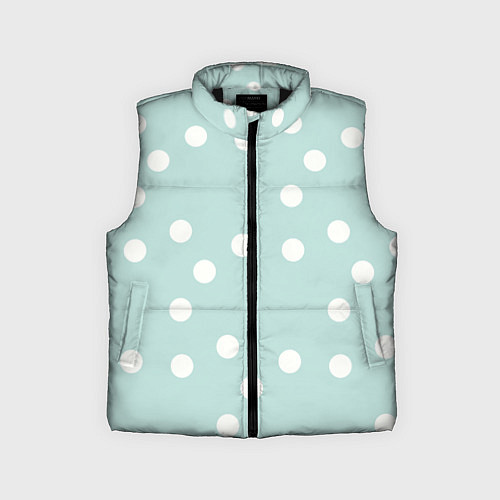 Детский жилет Снежная морская пена / 3D-Черный – фото 1