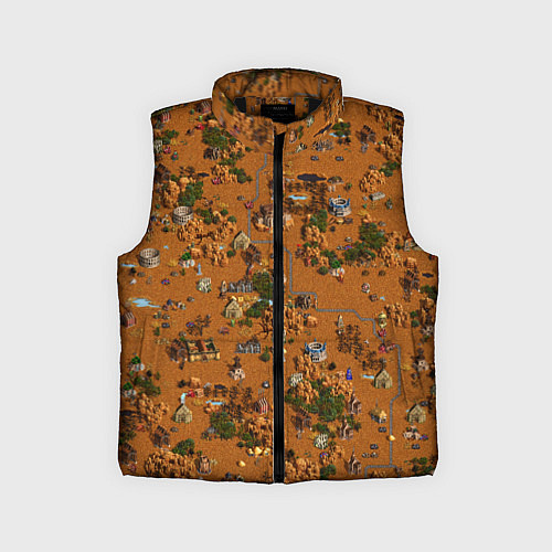 Детский жилет Земли Фабрики - Герои 3 / 3D-Черный – фото 1