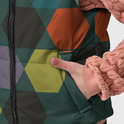 Детский жилет Кластер зеленая ночь, цвет: 3D-черный — фото 2