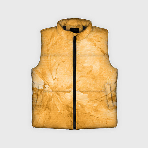 Детский жилет Абстракция - bright yellow / 3D-Черный – фото 1
