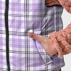 Детский жилет Checkered light purple, цвет: 3D-черный — фото 2