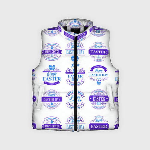 Детский жилет Easter holidays / 3D-Черный – фото 1