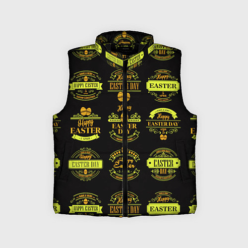 Детский жилет Easter holidays / 3D-Черный – фото 1