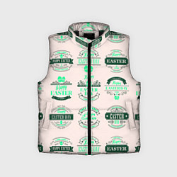 Детский жилет Easter turquoise, цвет: 3D-черный