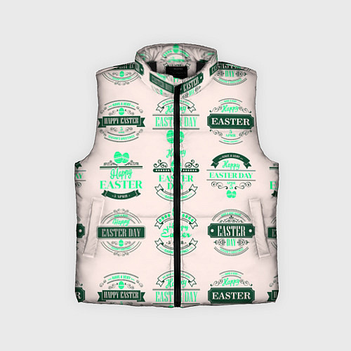Детский жилет Easter turquoise / 3D-Черный – фото 1