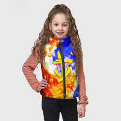 Детский жилет Doom битва огня, цвет: 3D-черный — фото 2