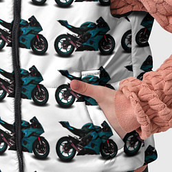 Детский жилет Motorbike blue, цвет: 3D-черный — фото 2