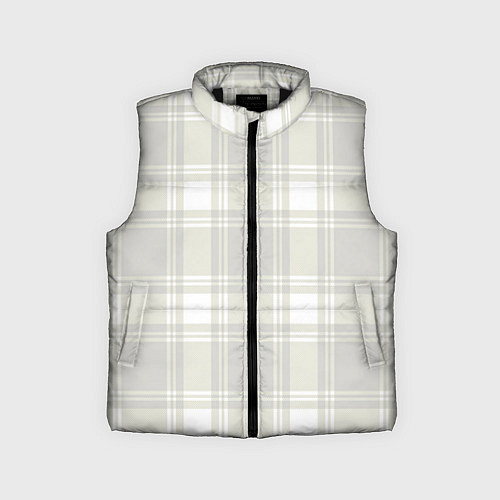 Детский жилет Checked white completely / 3D-Черный – фото 1