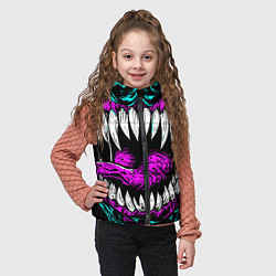 Детский жилет Клыки венома, цвет: 3D-черный — фото 2