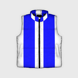 Детский жилет Color white blue line, цвет: 3D-черный