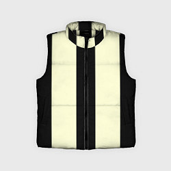 Детский жилет Color black beige line, цвет: 3D-черный