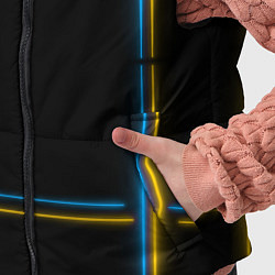 Детский жилет Neon yellow light blue, цвет: 3D-черный — фото 2