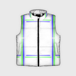 Детский жилет Neon white green light blue